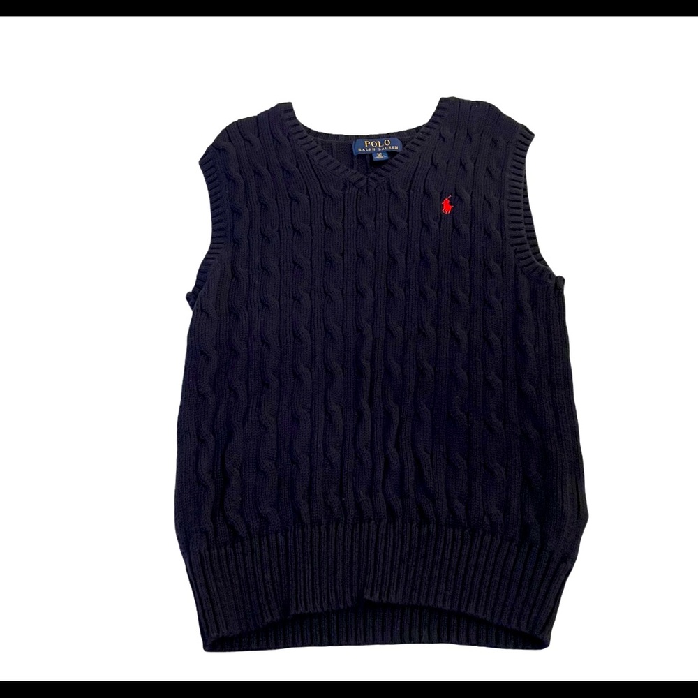 Ralph Lauren Cable-Knit Cotton Sweater Vest